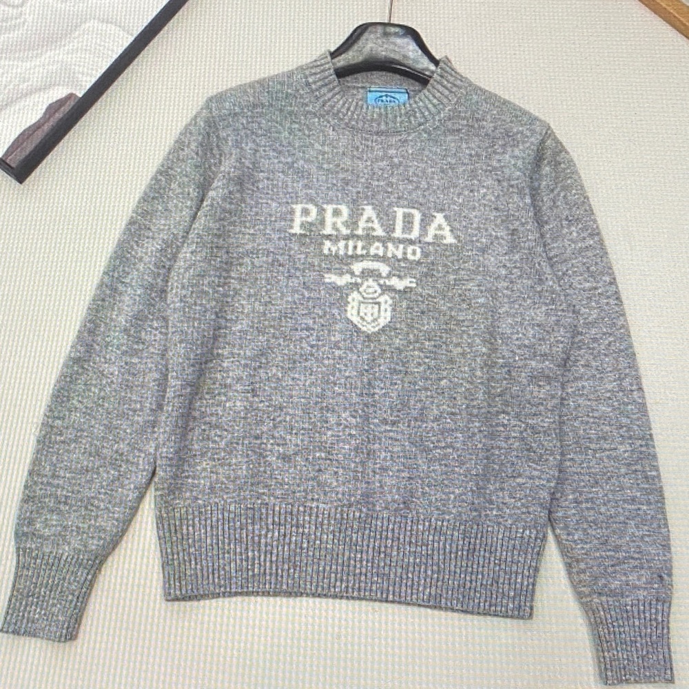 Prada Milano Gray Crewneck Sweater